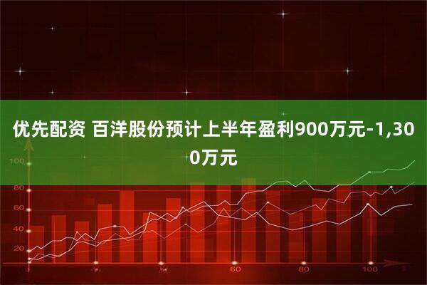 优先配资 百洋股份预计上半年盈利900万元-1,300万元