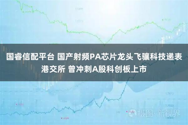 国睿信配平台 国产射频PA芯片龙头飞骧科技递表港交所 曾冲刺A股科创板上市
